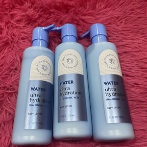 3x New Bath & Body Works‎ Water Ultra Hydration Body Lotion 7.8 FL OZ